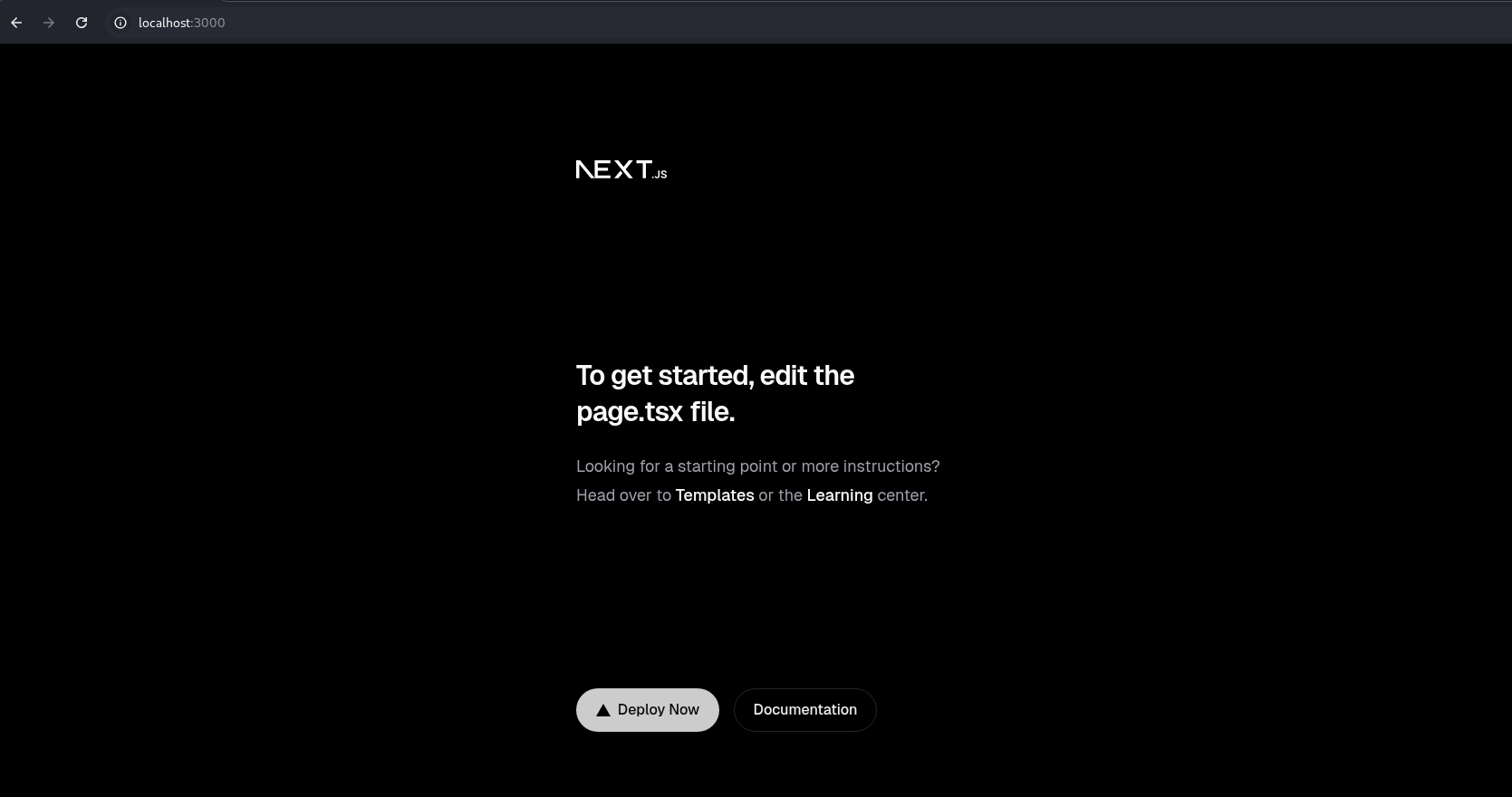 Vulnerable application running